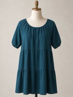 Elegant Teal Dress by Haptics